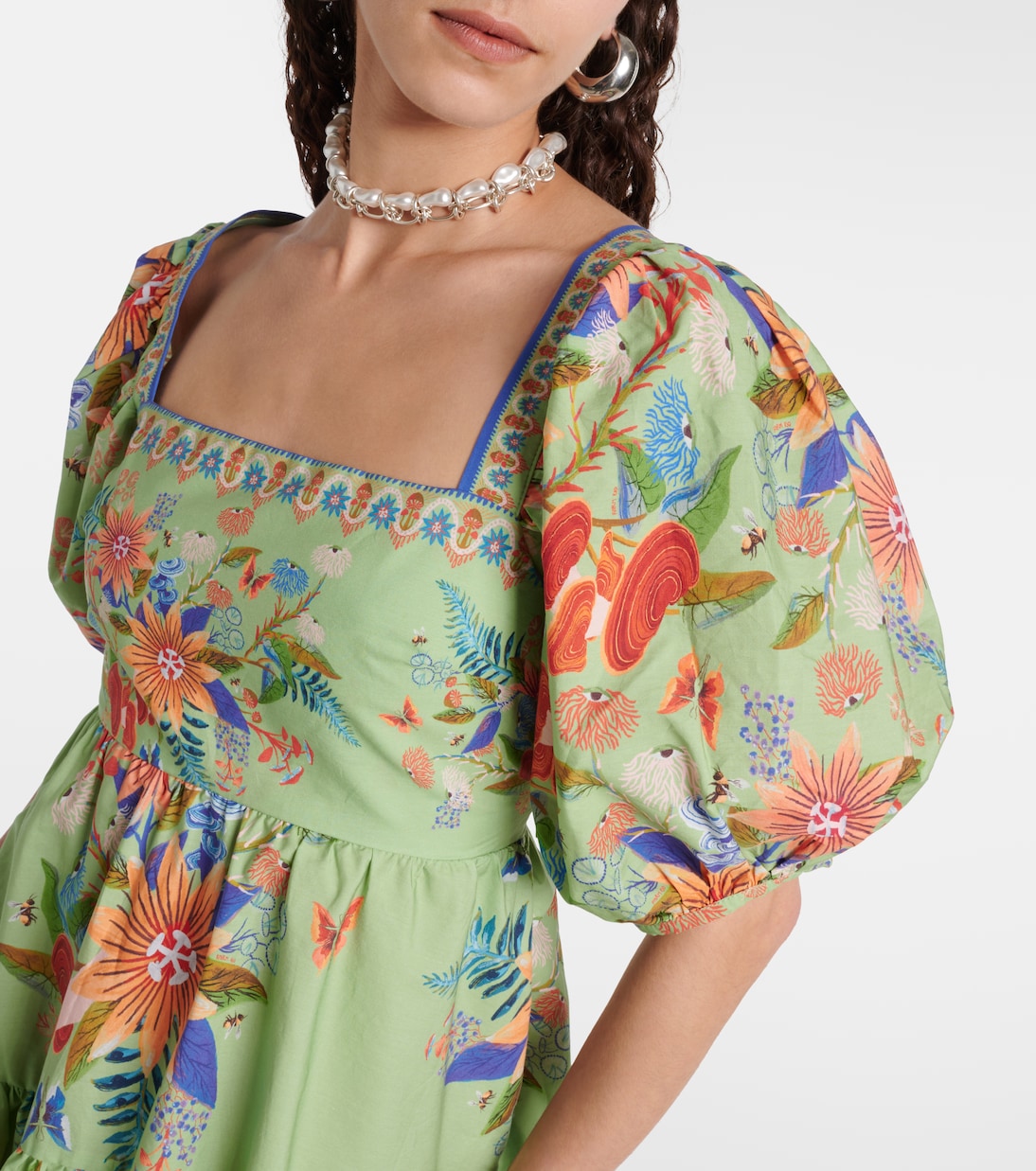 Bright Yard cotton minidress | Farm Rio