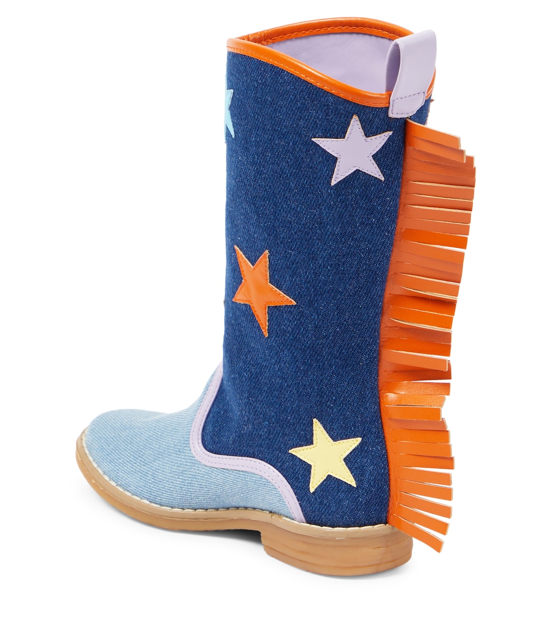 Stivali texani in denim e similpelle | Stella McCartney Kids