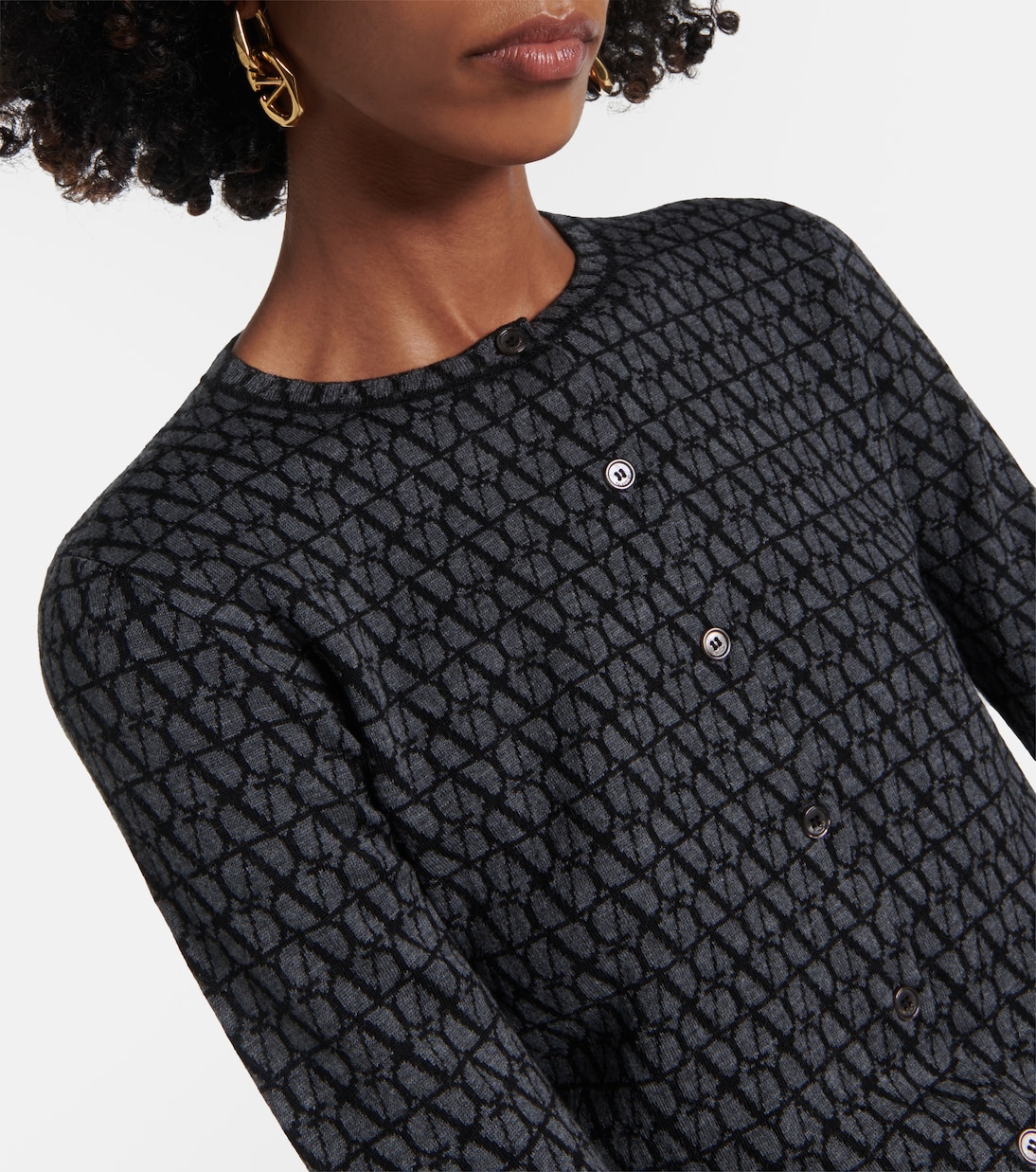 Cardigan Toile Iconographe en laine vierge | Valentino