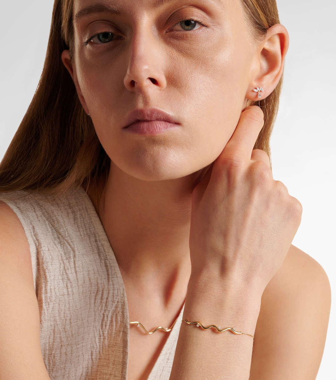 Bracciale Harbor Lights in oro 14kt con diamanti | Stone and Strand