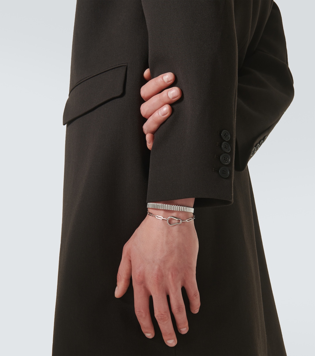 Bracciale Carabiner in argento sterling | Mateo