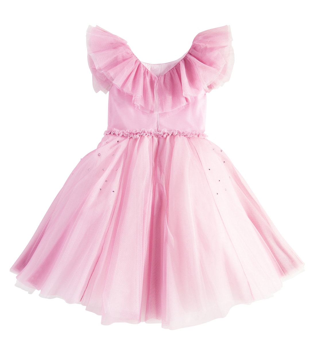 Verziertes Kleid aus Tüll | Monnalisa