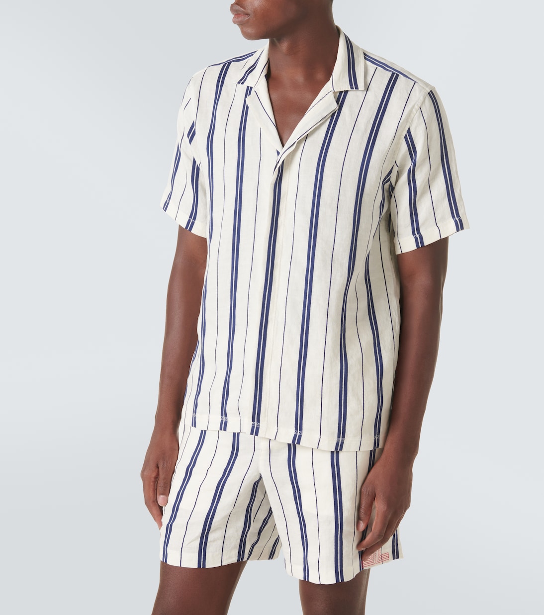 Camicia Maitan in lino e cotone a righe | Orlebar Brown