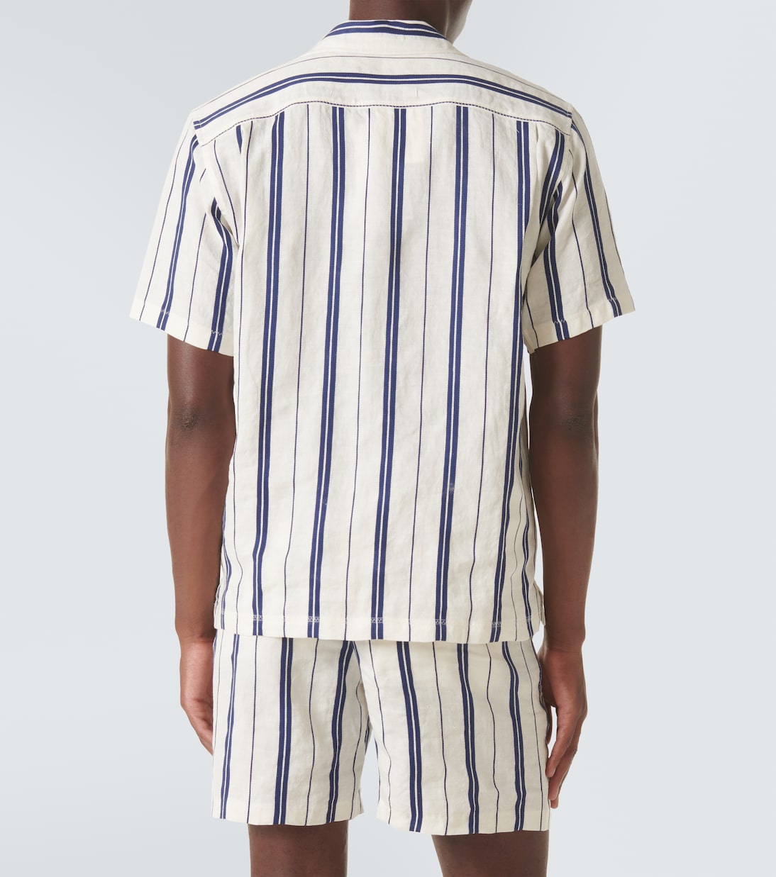 Camicia Maitan in lino e cotone a righe | Orlebar Brown