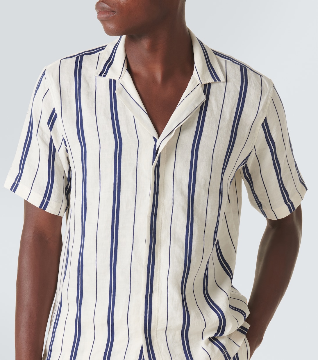 Camicia Maitan in lino e cotone a righe | Orlebar Brown