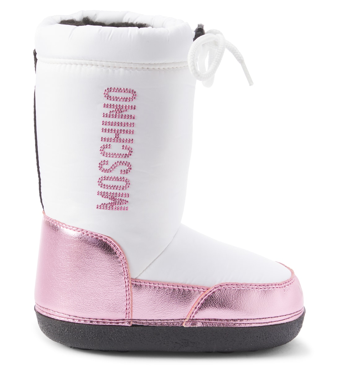 Stivali doposcì in similpelle con logo | Moschino Kids