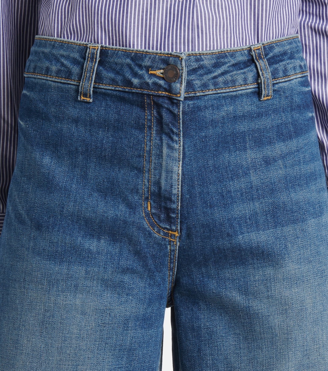Jeans Megan a gamba larga e vita media | Nili Lotan