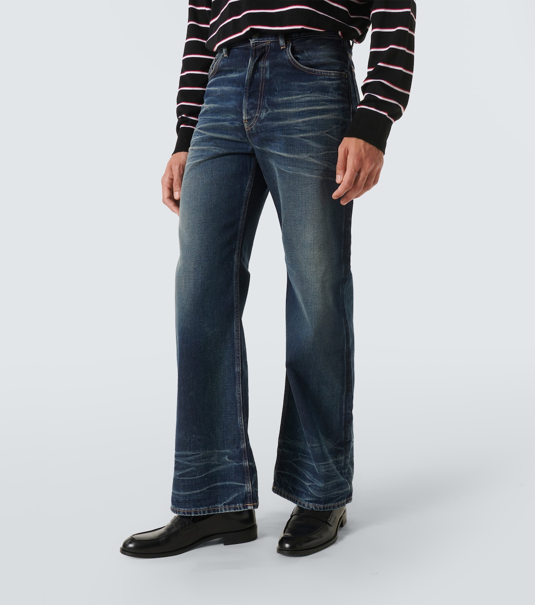 Jeans anchos 2021M de tiro medio | Acne Studios