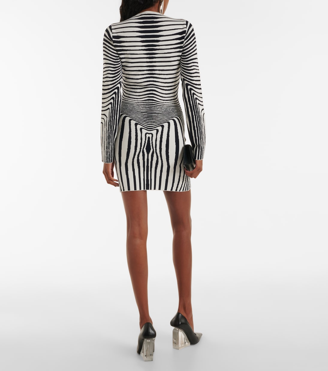 Miniabito Body Morphing a righe | Jean Paul Gaultier