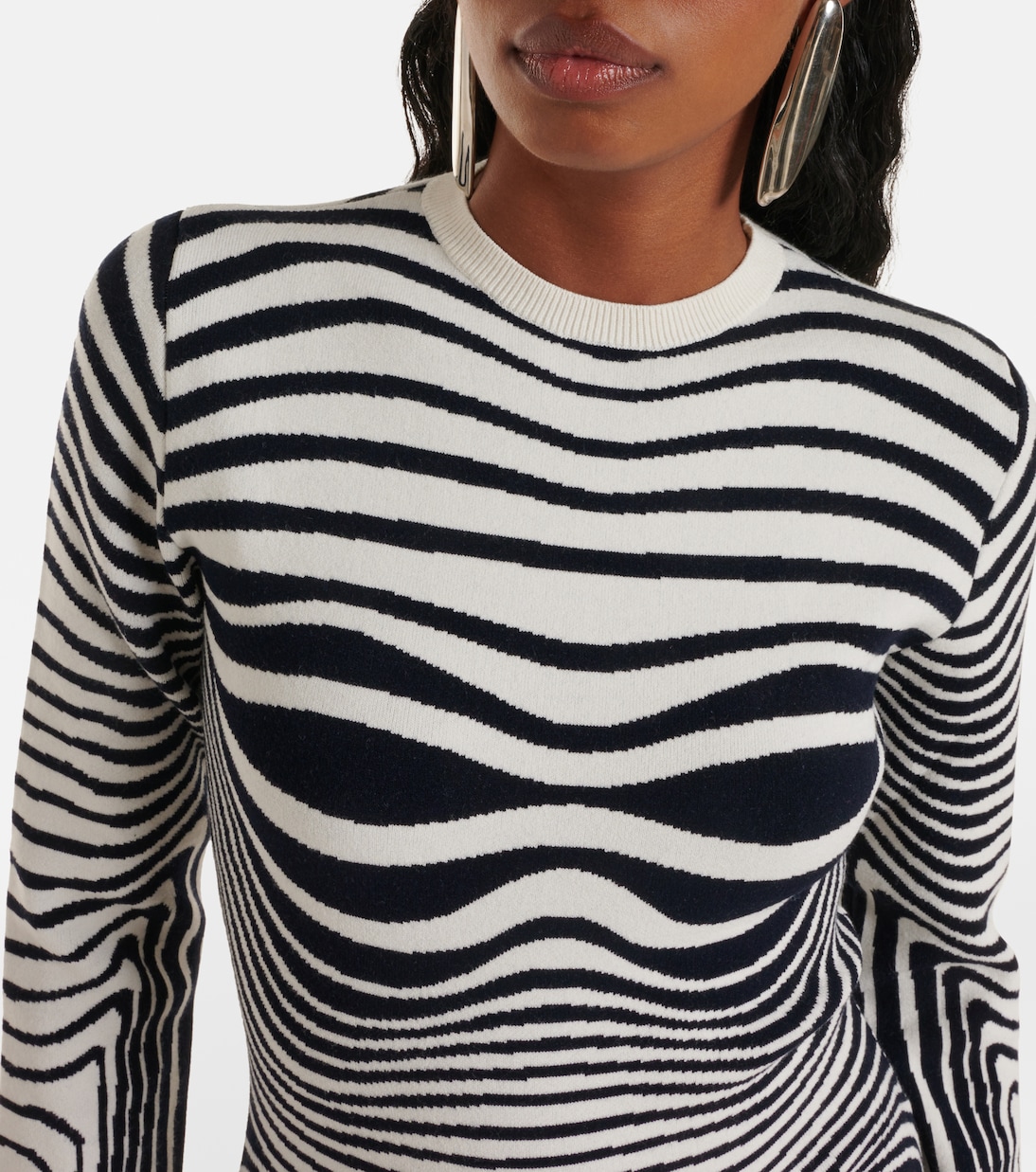 Miniabito Body Morphing a righe | Jean Paul Gaultier