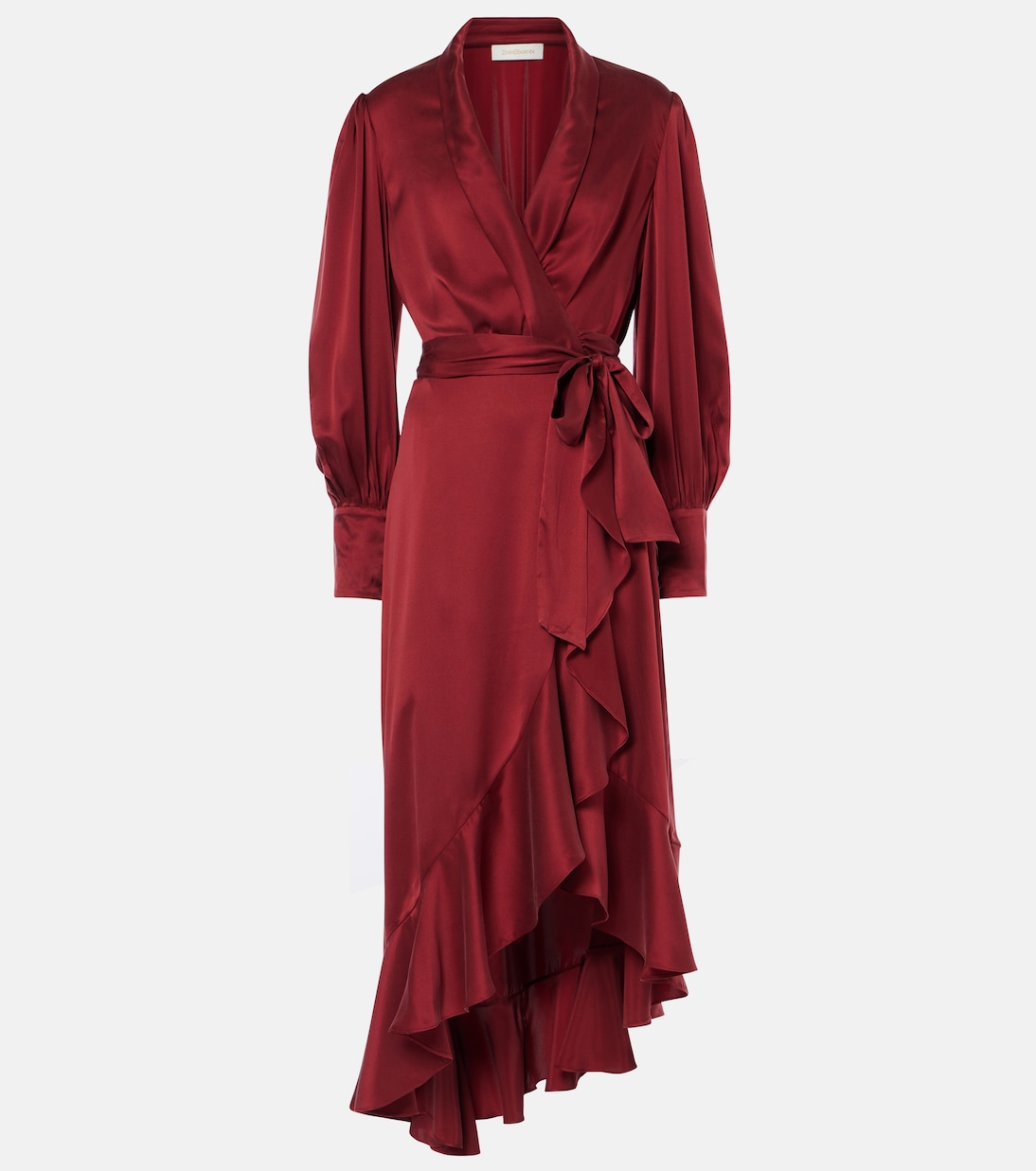 Wickelkleid aus Seidensatin | Zimmermann