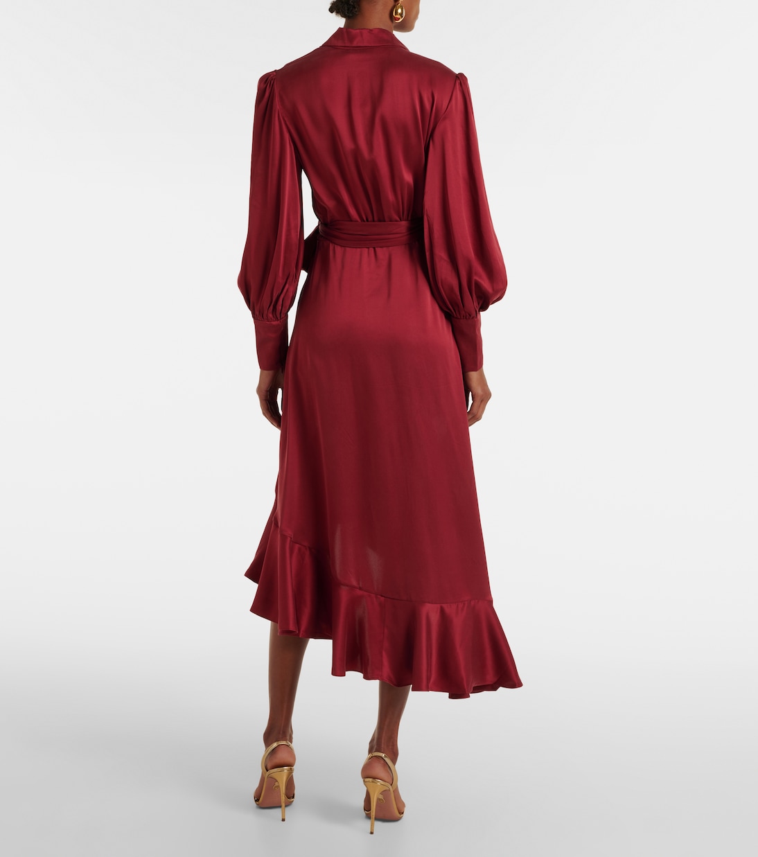 Wickelkleid aus Seidensatin | Zimmermann