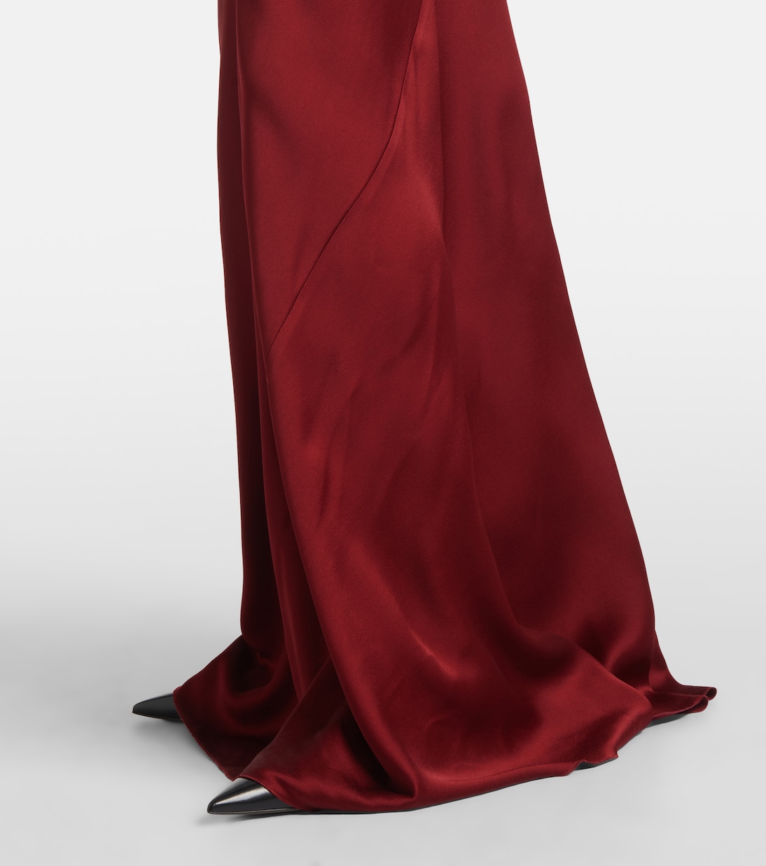 Robe longue en crêpe de satin | Victoria Beckham