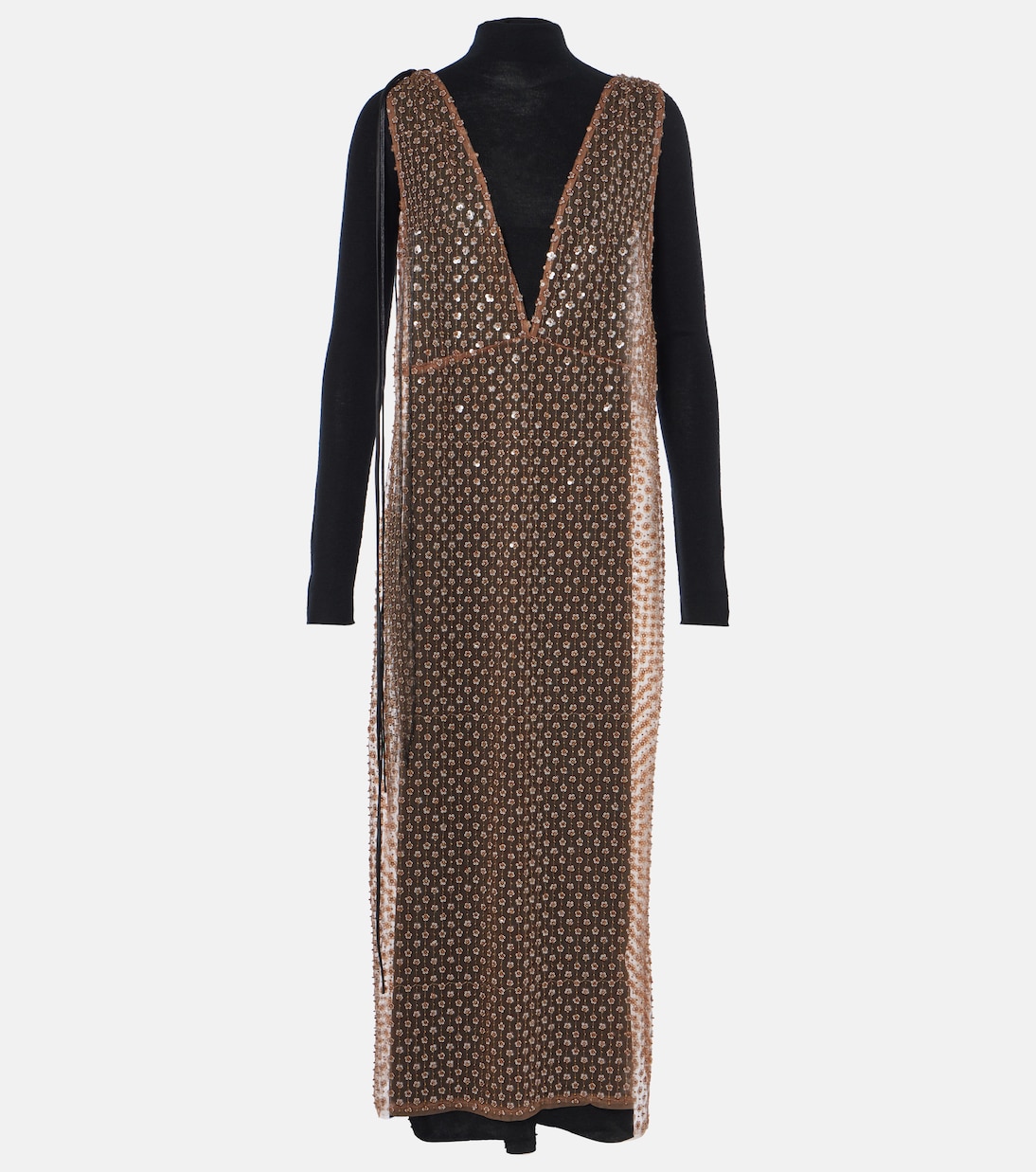 Midikleid Pure Glam aus Wolle mit Pailletten | Dorothee Schumacher
