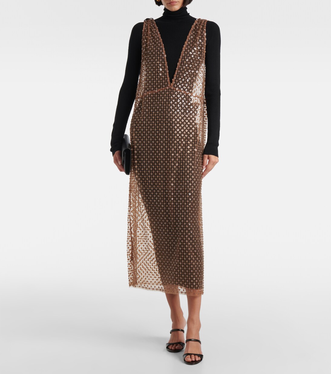 Midikleid Pure Glam aus Wolle mit Pailletten | Dorothee Schumacher