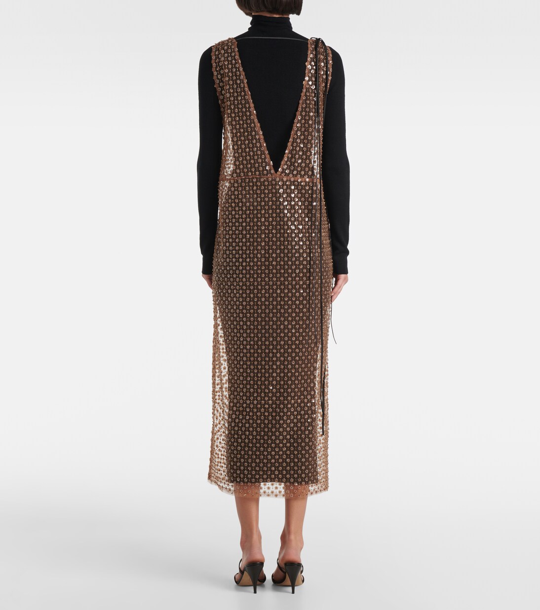 Midikleid Pure Glam aus Wolle mit Pailletten | Dorothee Schumacher