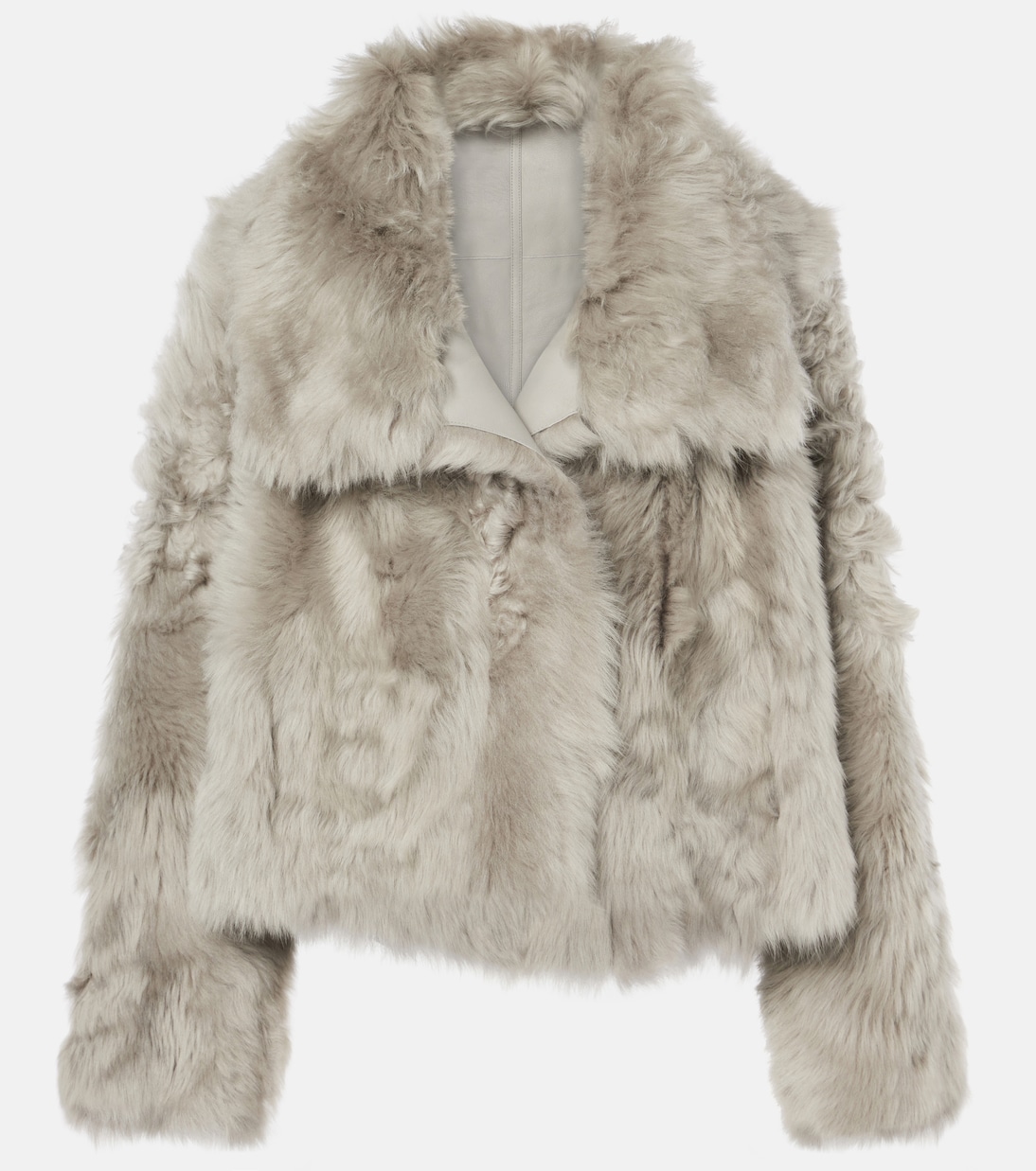 Reversible shearling jacket in beige Yves Salomon Mytheresa