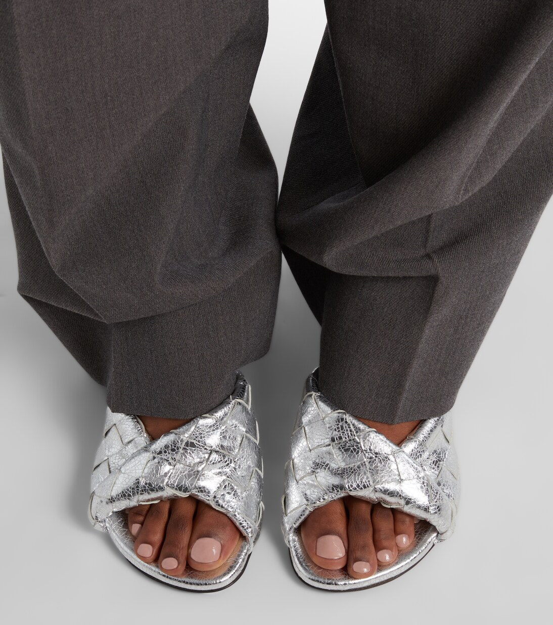 Mules Blink 80 in pelle Intrecciato | Bottega Veneta