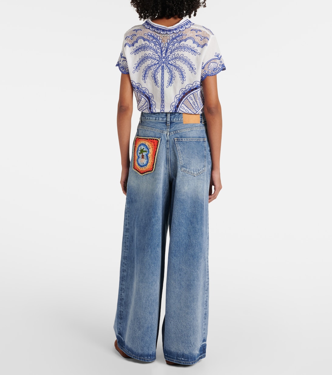 Jeans anchos Sunny de croché | Alanui