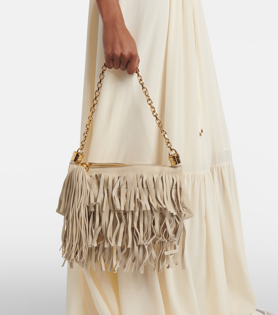 Schultertasche Chloé Foulard Small aus Leder | Chloé