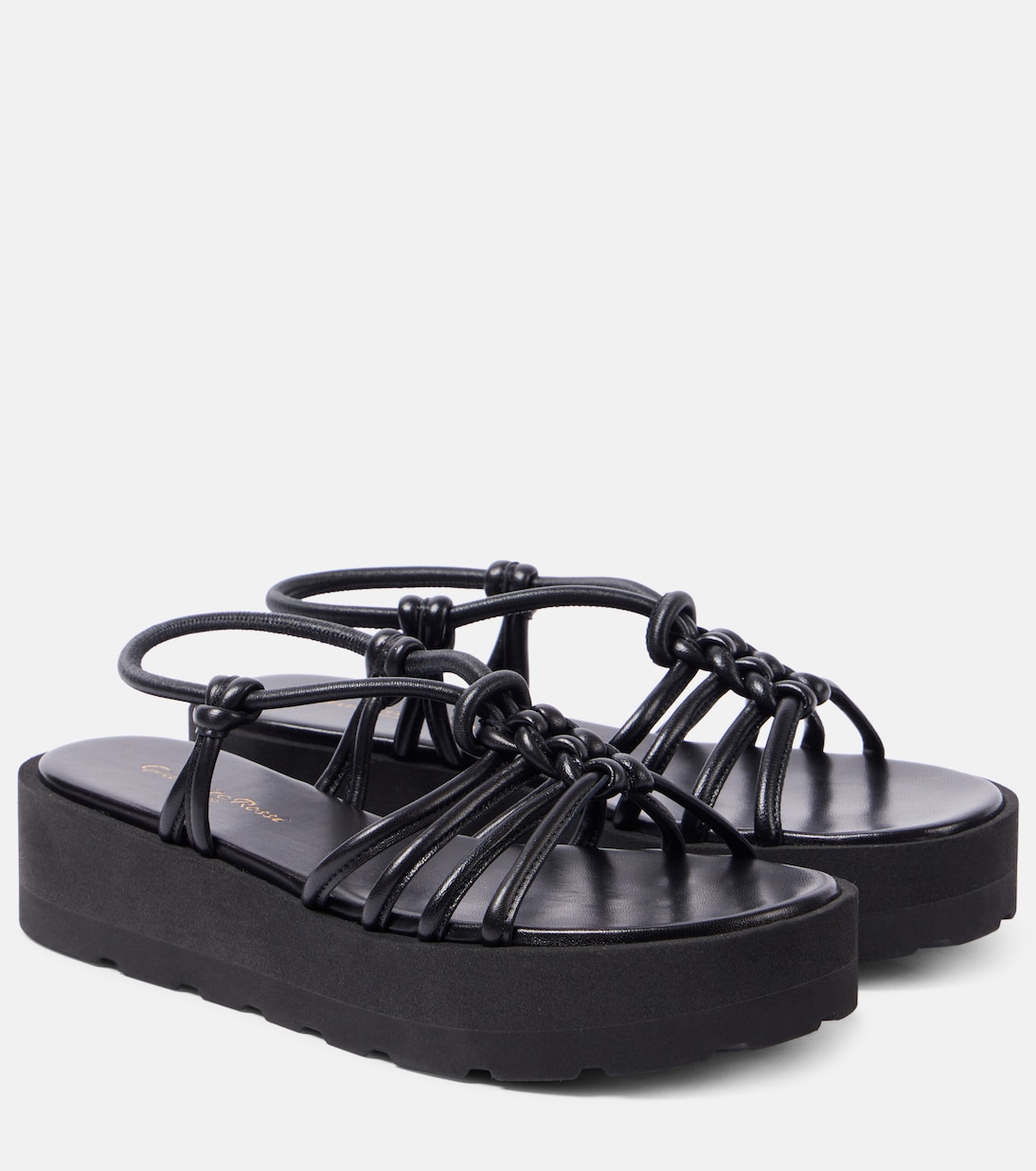 Hebe platform leather sandals | Gianvito Rossi