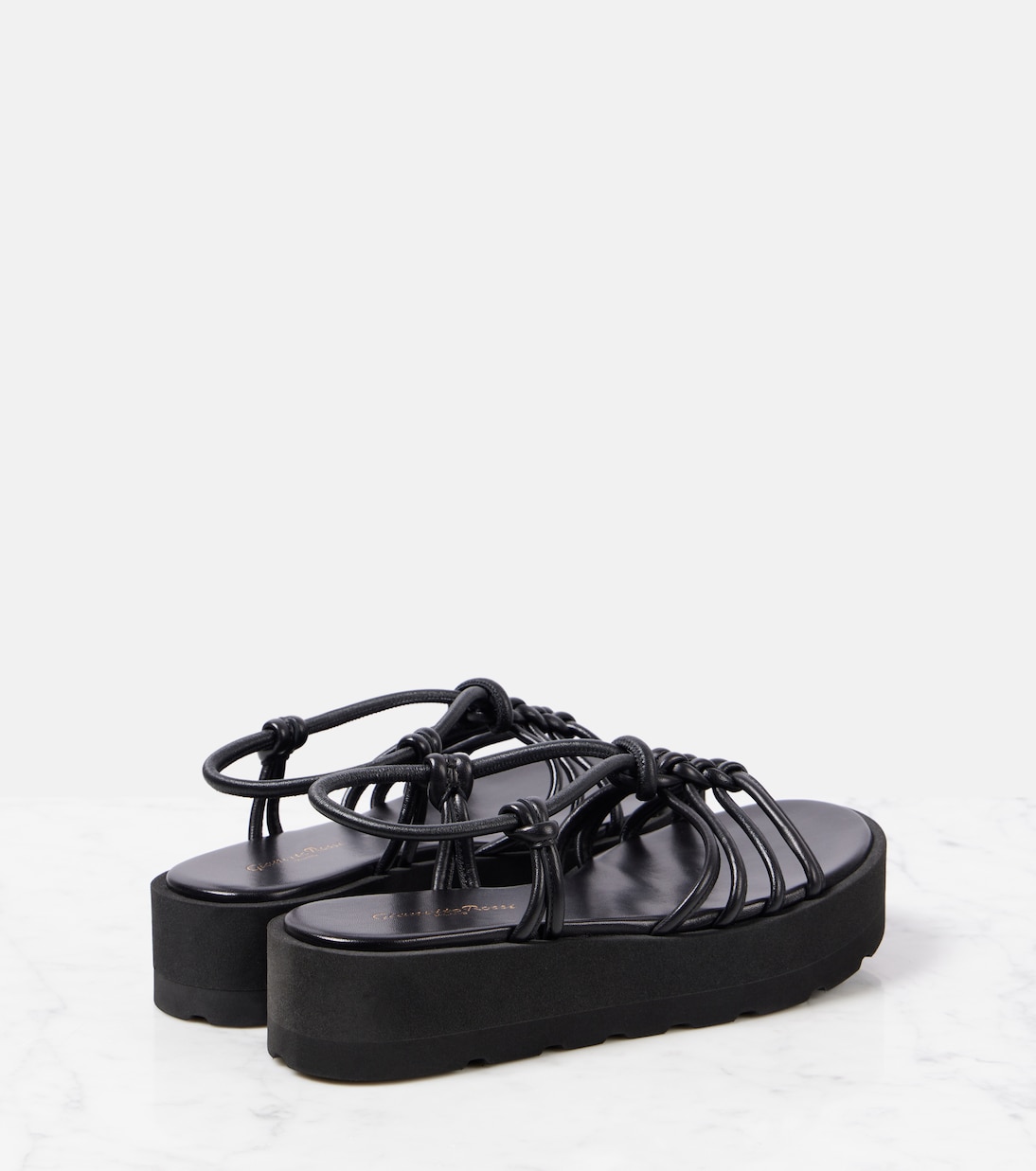 Hebe platform leather sandals | Gianvito Rossi