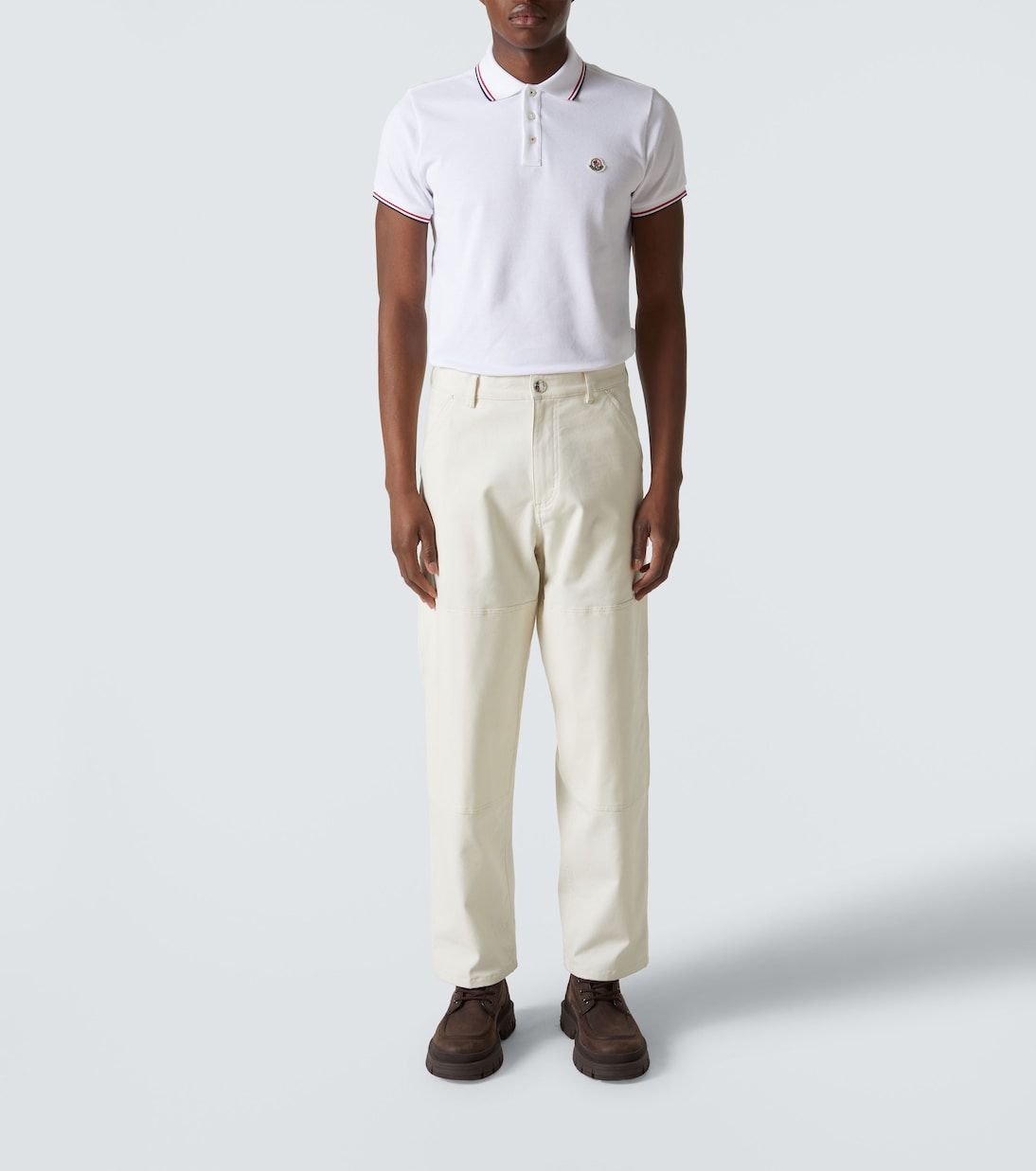 Polo en coton à logo | Moncler