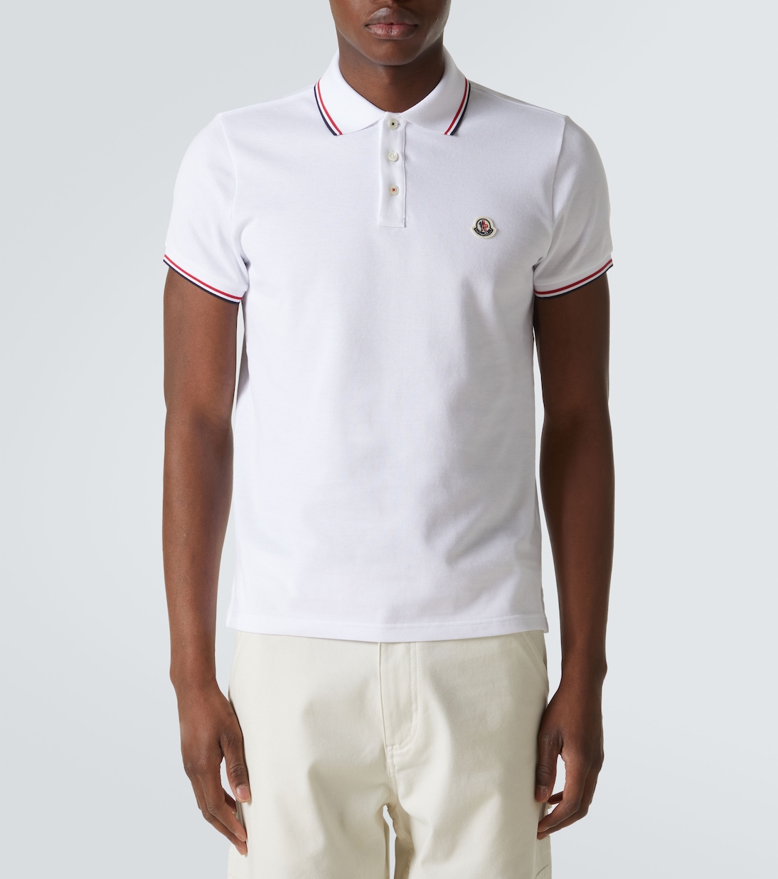 Polo en coton à logo | Moncler