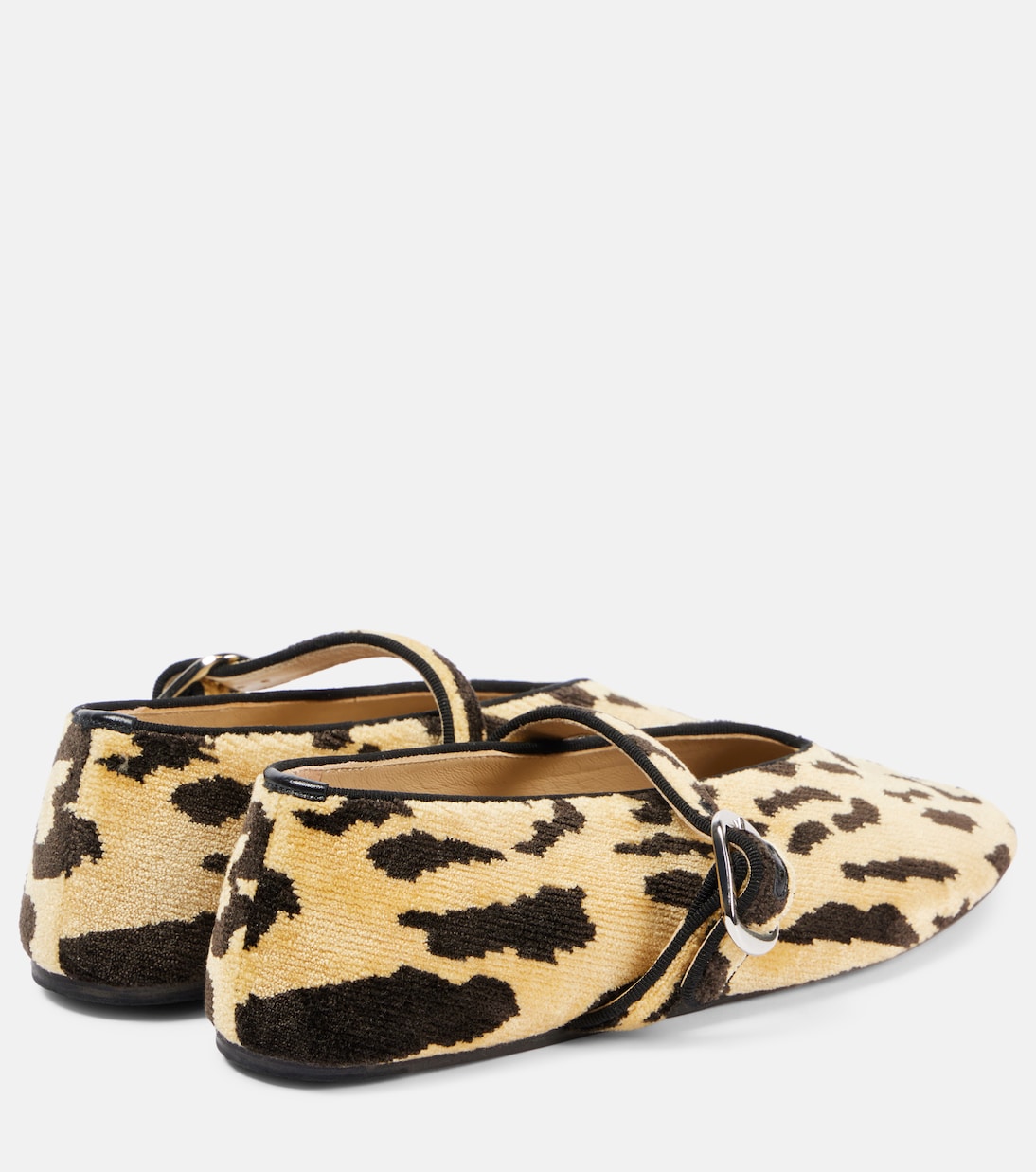 Scarpe Mary Jane in velluto con stampa leopardo BÉRYL per un look giovane e alla moda