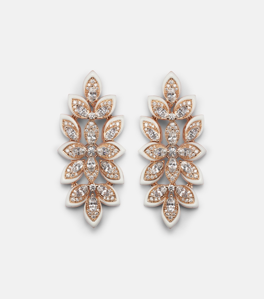 Orecchini KAMYEN in oro rosa 18kt con diamanti, eleganza giovane