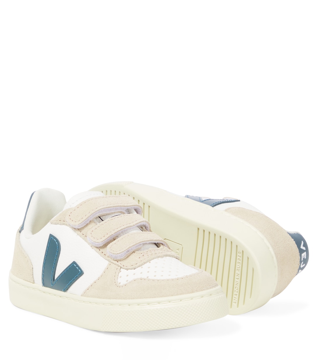 Sneakers V-10 aus Leder mit Veloursleder | Veja Kids