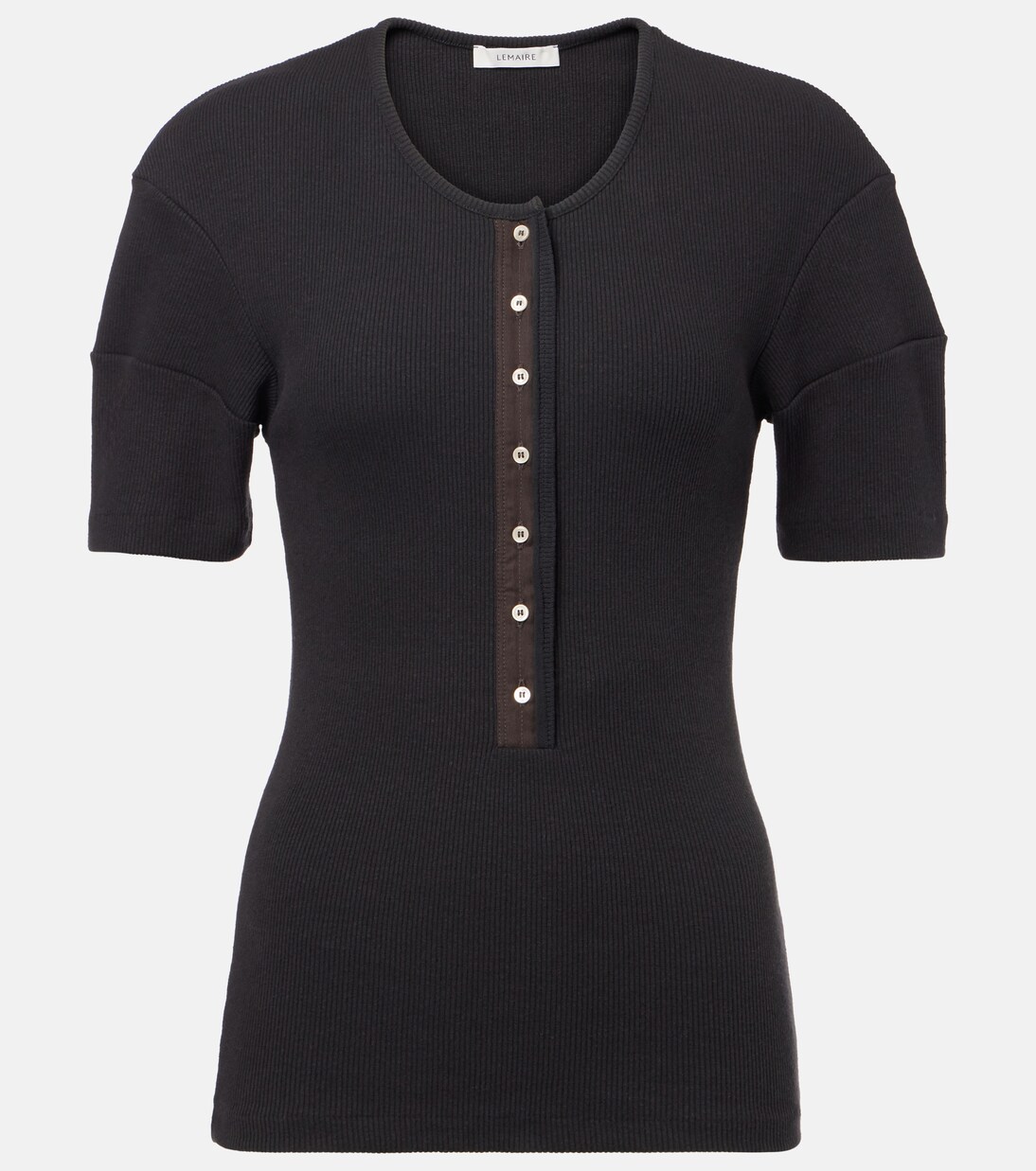 Camicia Henley in misto cotone e lino | Lemaire
