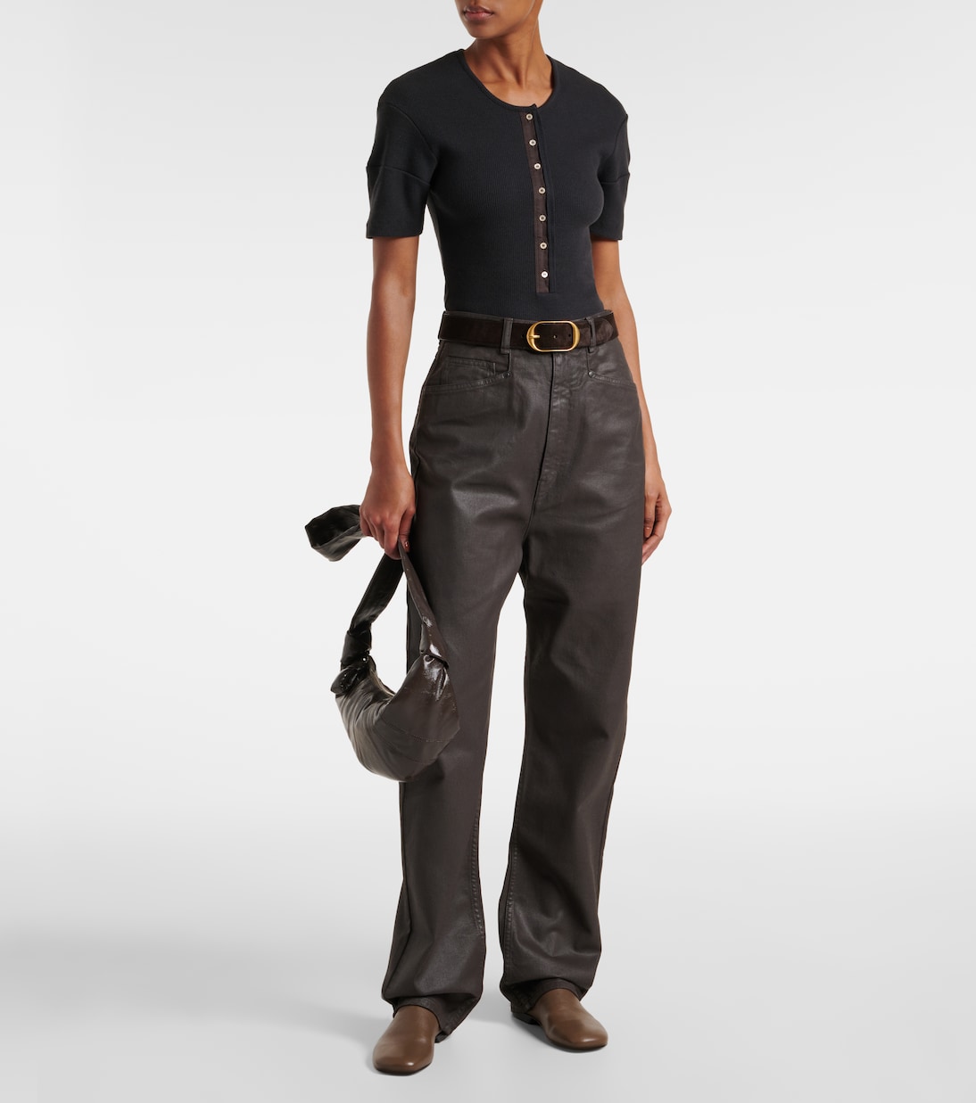 Camicia Henley in misto cotone e lino | Lemaire