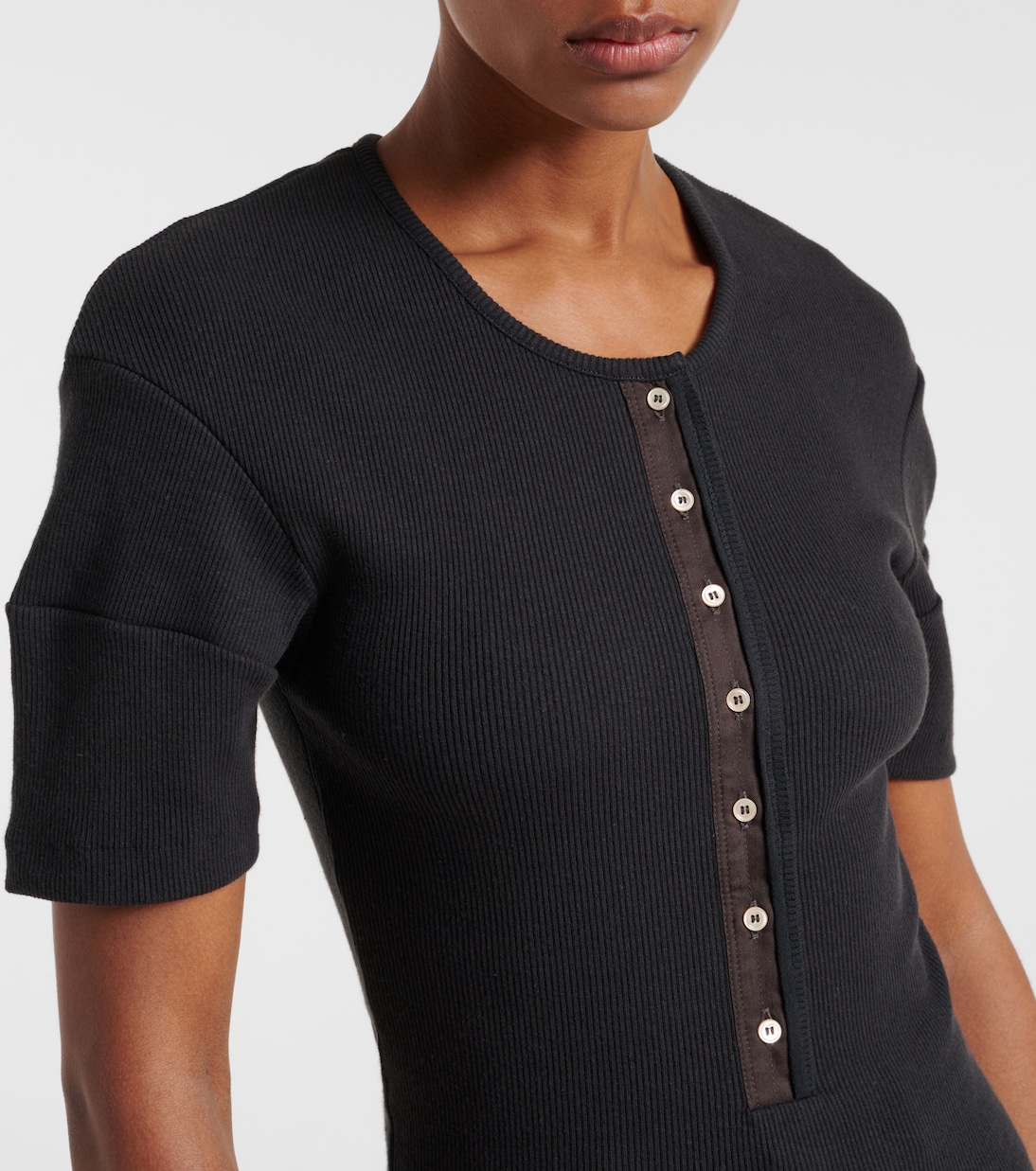 Camicia Henley in misto cotone e lino | Lemaire
