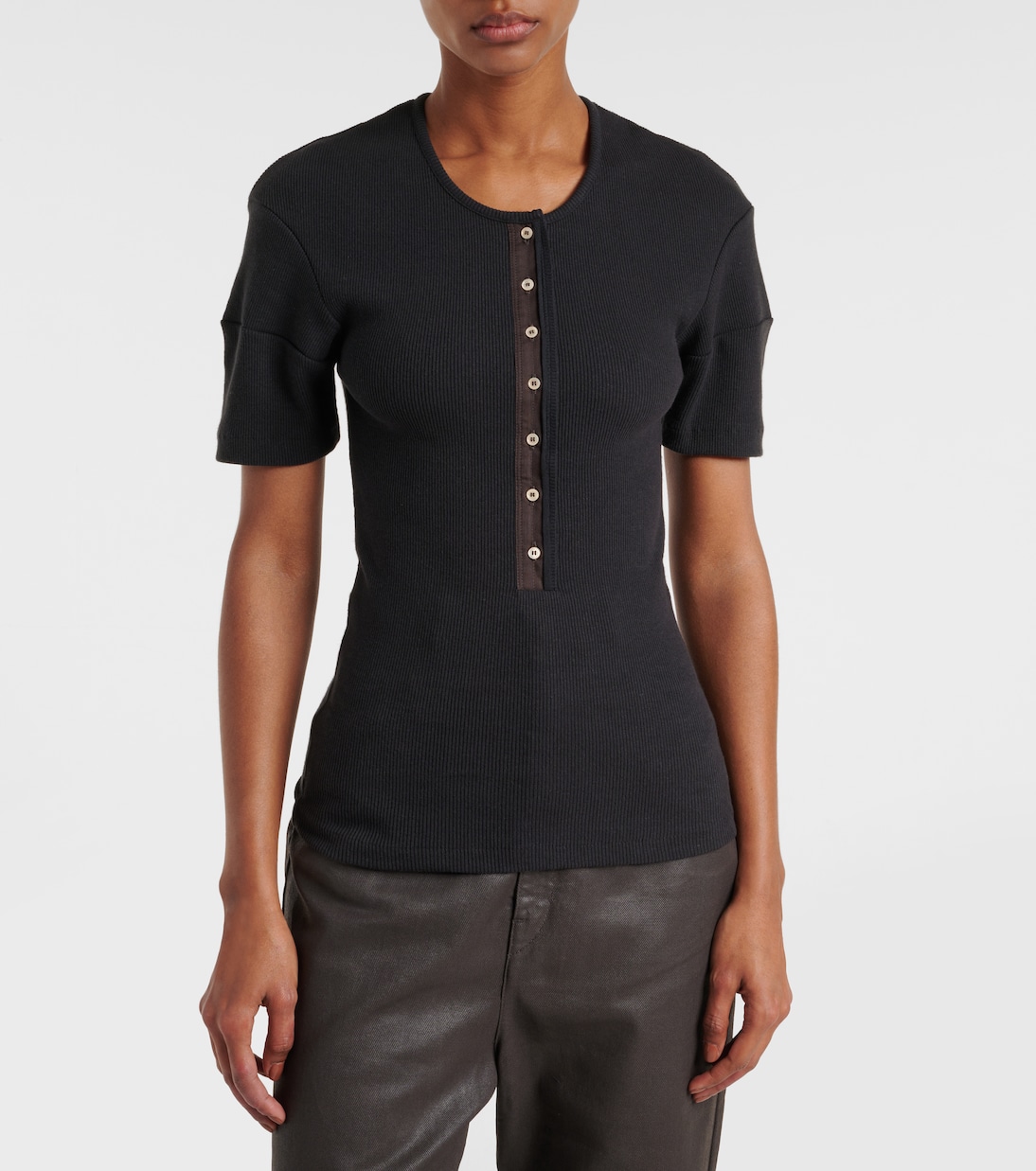 Camicia Henley in misto cotone e lino | Lemaire