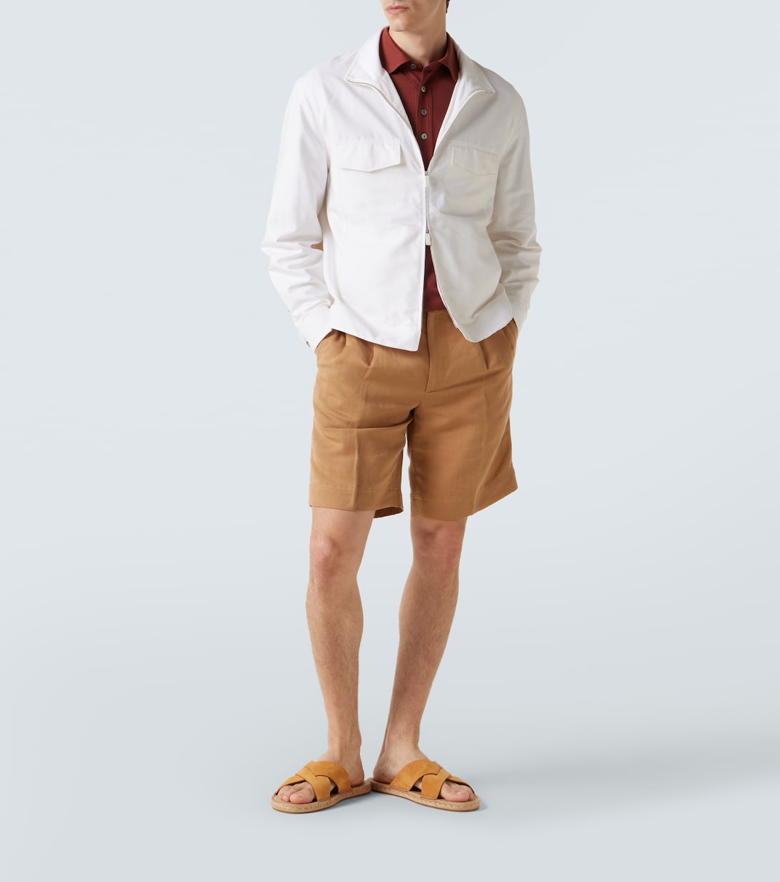 Espadrille-Sandalen aus Veloursleder | Zegna