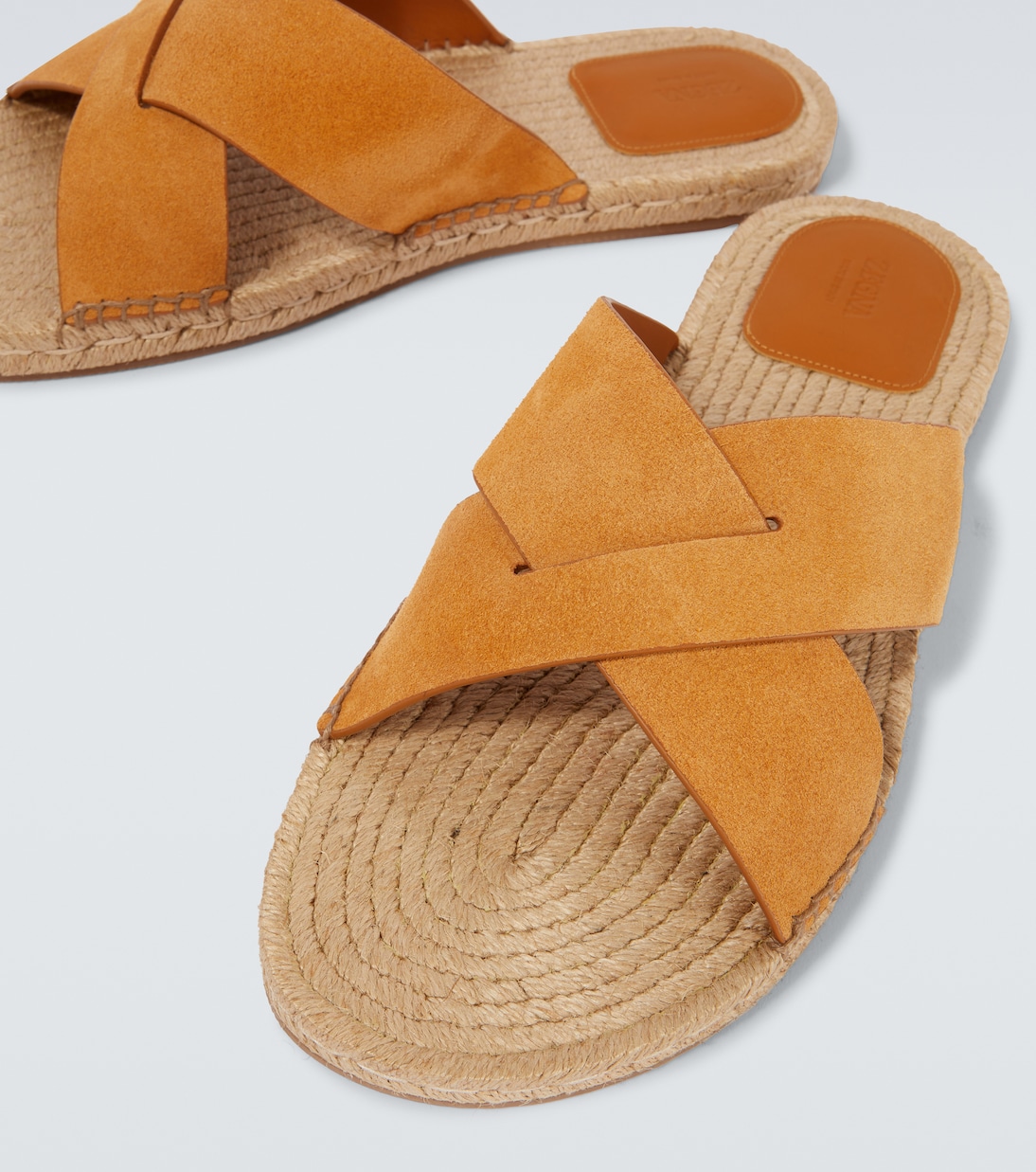 Espadrille-Sandalen aus Veloursleder | Zegna