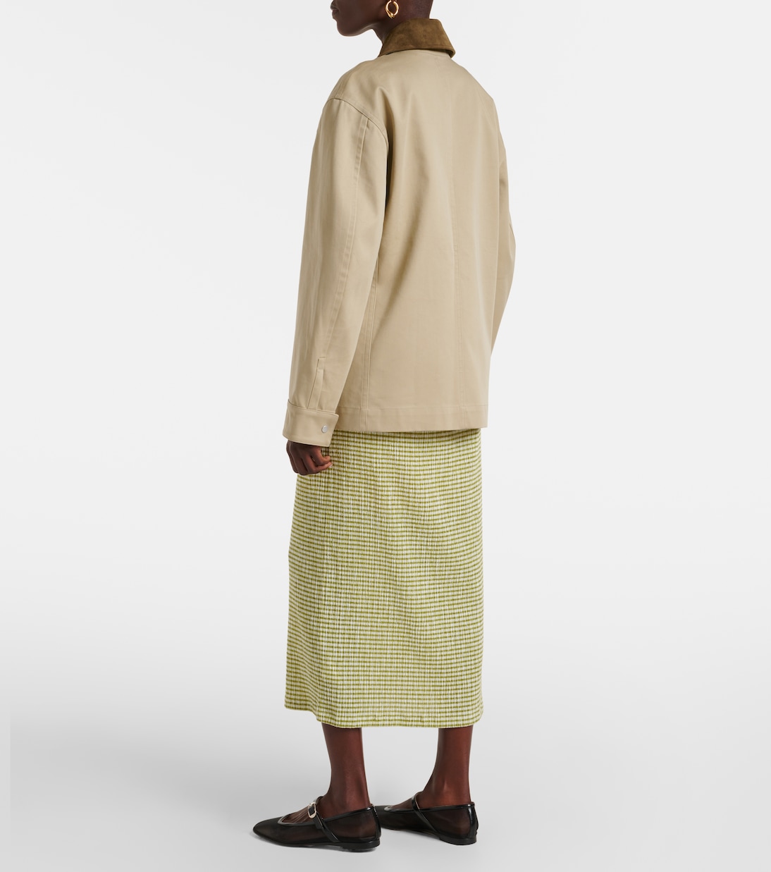 Veste en coton et daim | Vince