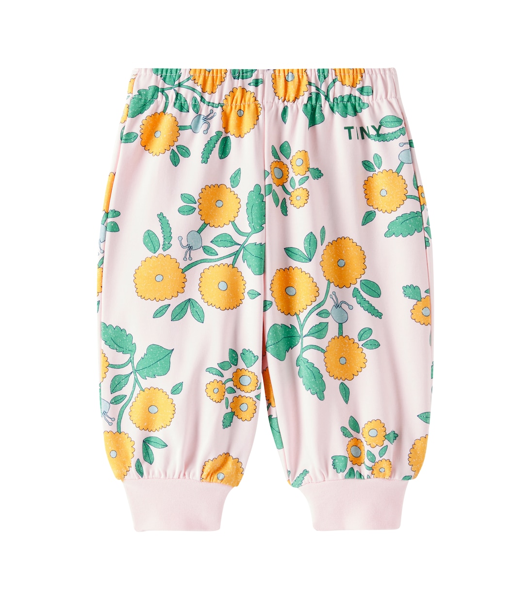Bébé – Pantalon de survêtement Flowers en coton mélangé | Tinycottons
