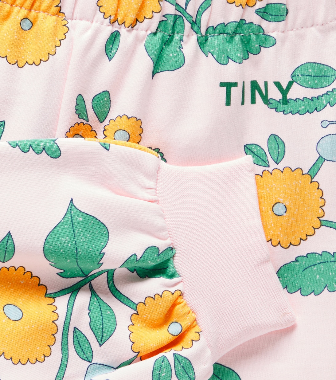 Bébé – Pantalon de survêtement Flowers en coton mélangé | Tinycottons