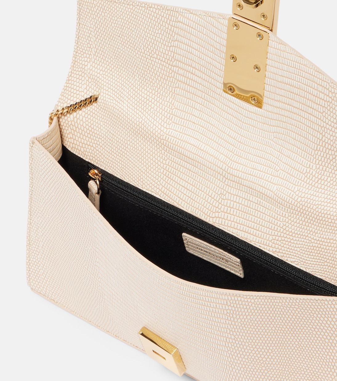 Vancouver croc-effect leather clutch | DeMellier