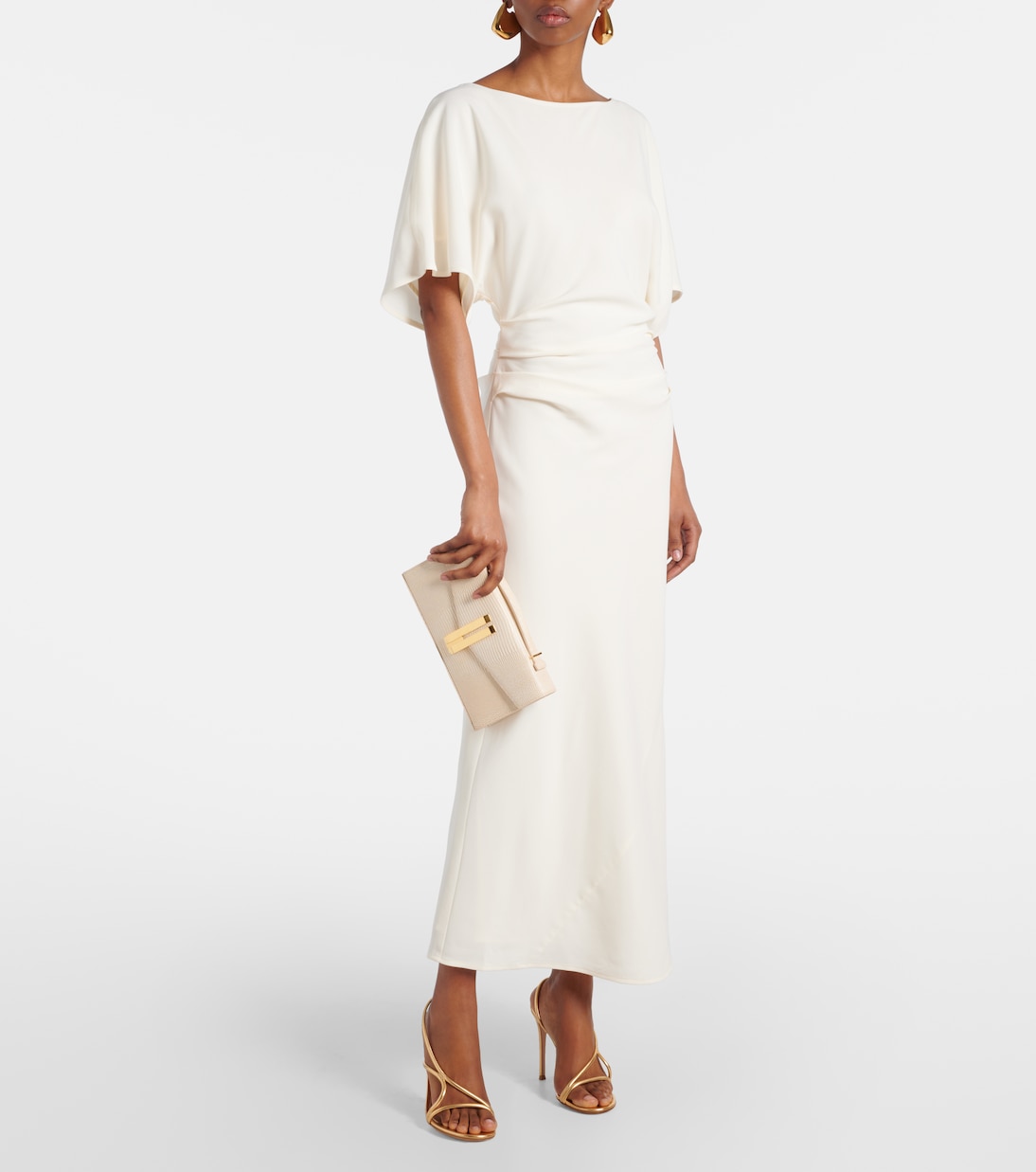 Vancouver croc-effect leather clutch | DeMellier