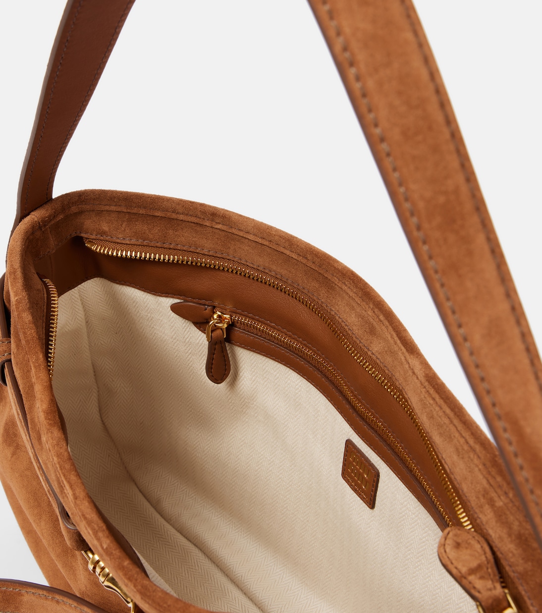 Schultertasche Aventure aus Veloursleder | Miu Miu