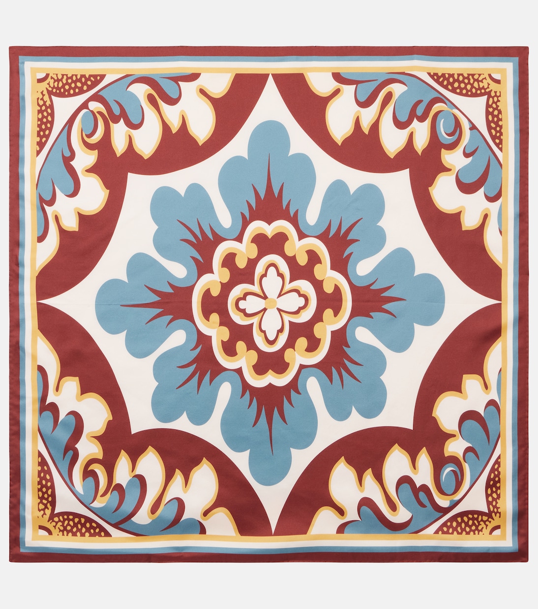Foulard in twill di seta con stampa | La DoubleJ