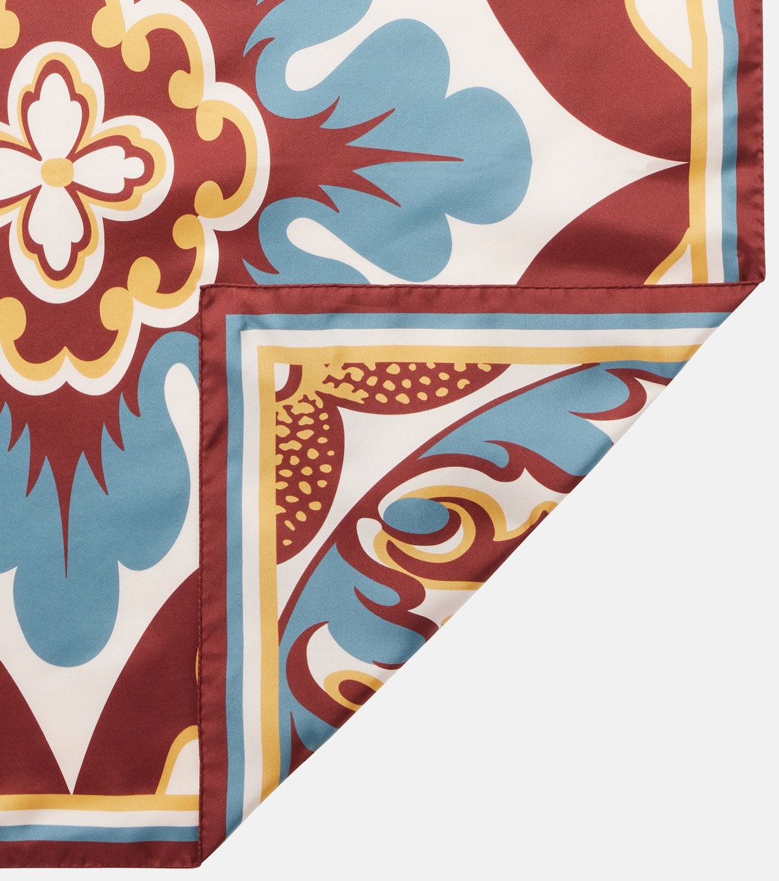 Foulard in twill di seta con stampa | La DoubleJ