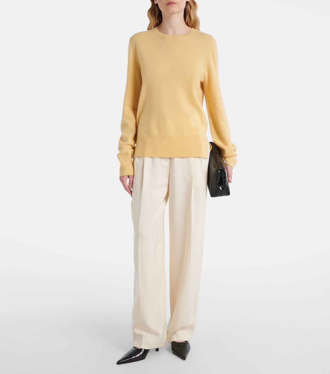 Pantaloni regular a vita alta | Toteme