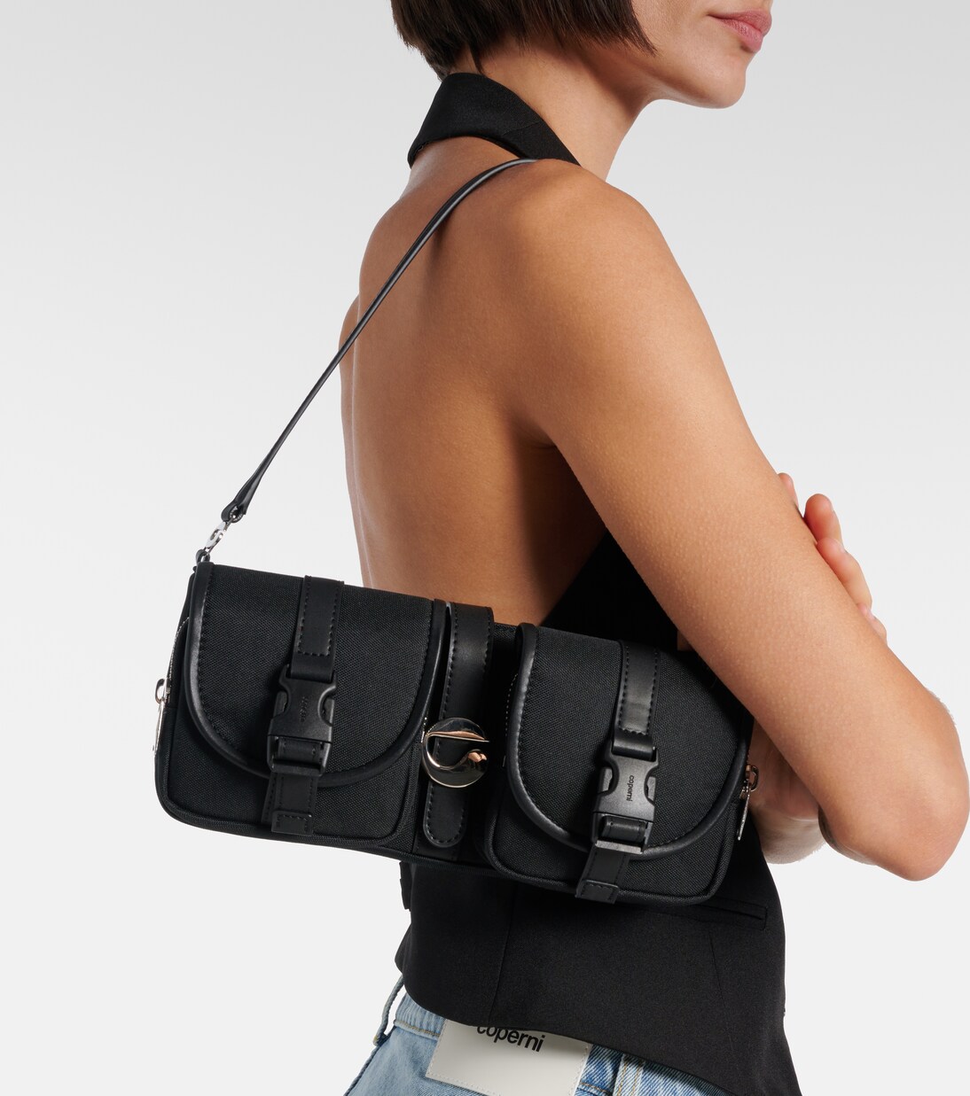 Cargo Small leather shoulder bag | Coperni