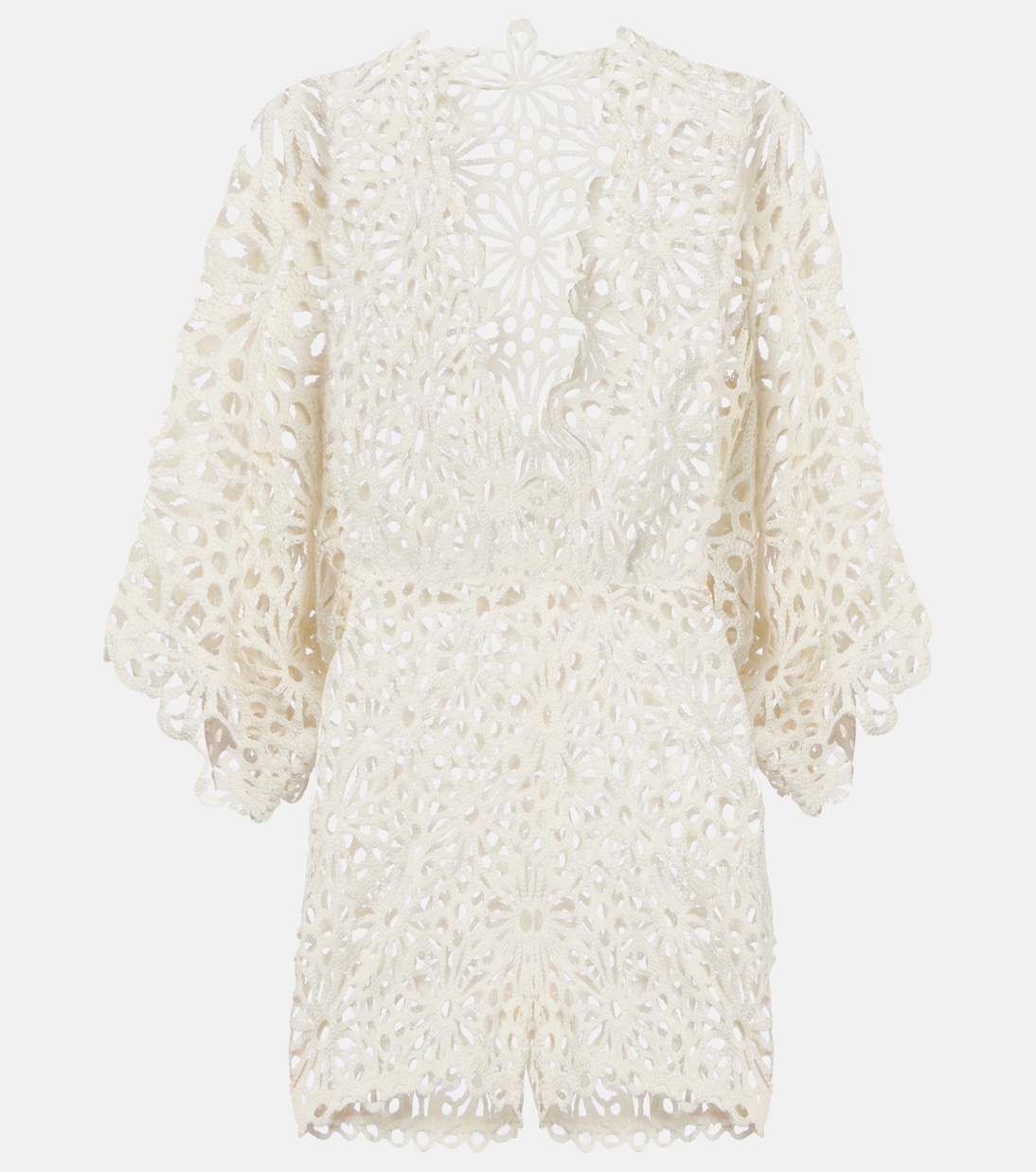 Crochet cotton-blend minidress | Norma Kamali