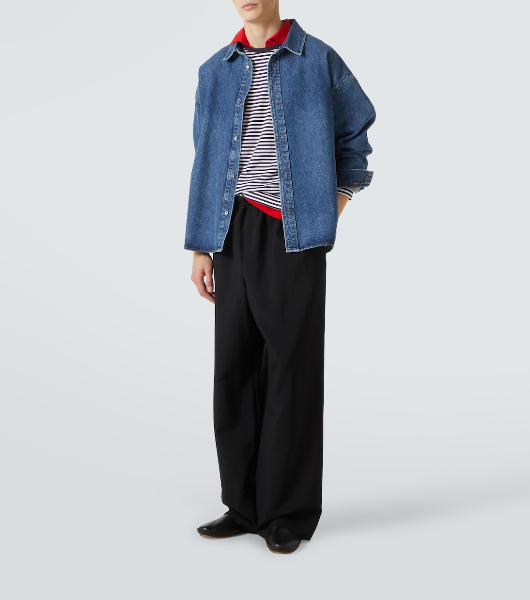 Striped cotton T-shirr | Sunspel