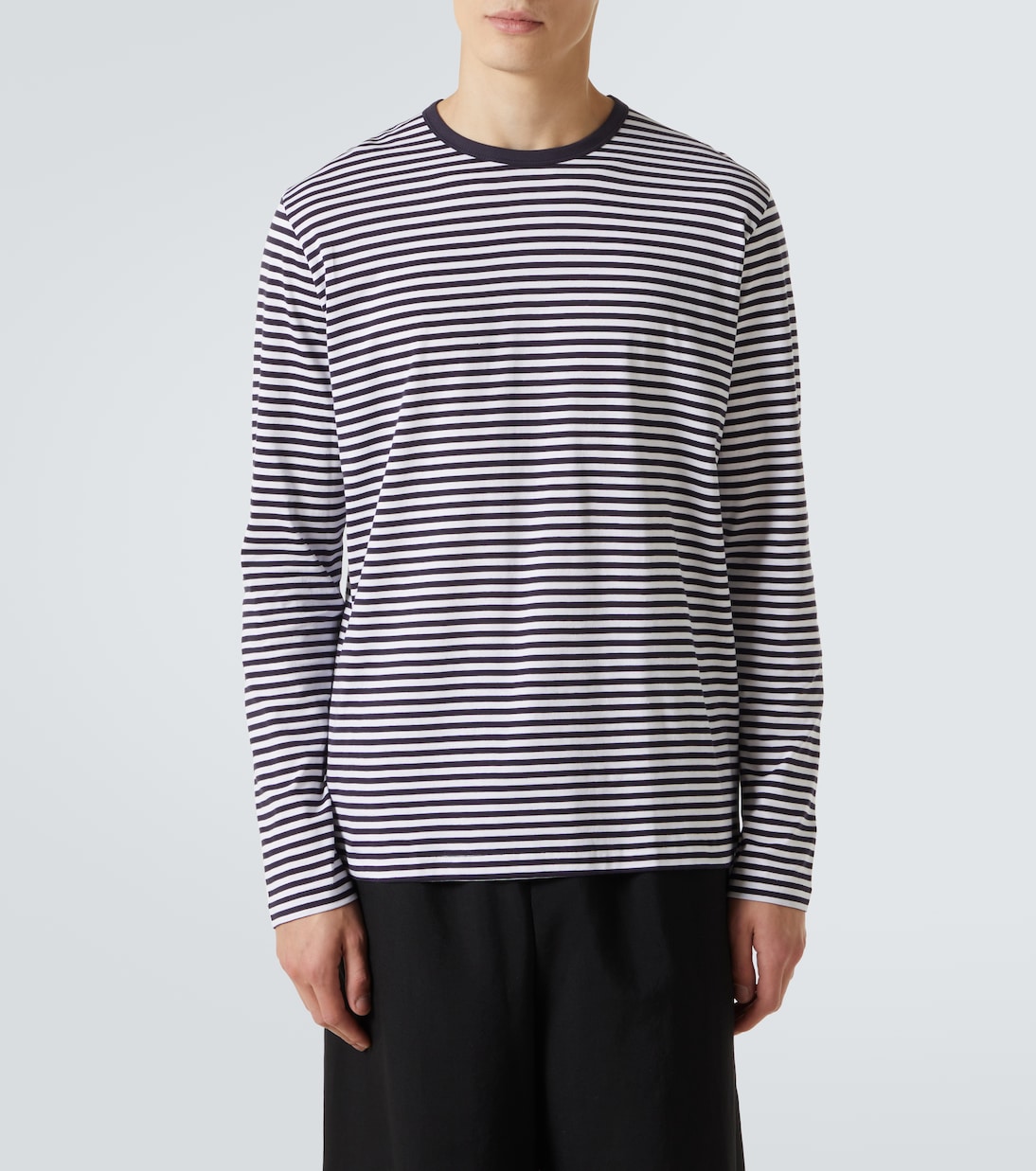 Striped cotton T-shirr | Sunspel